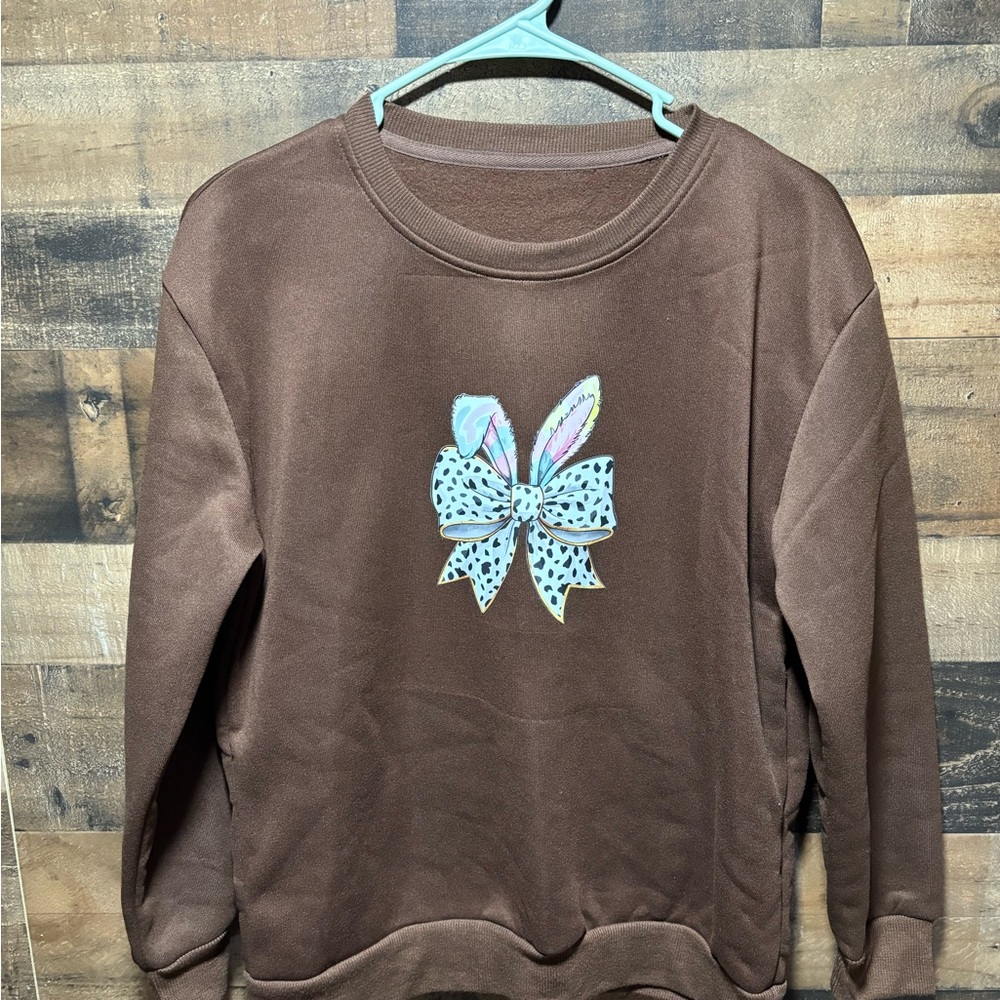 Bunny Bow Crewneck Sweatshirt